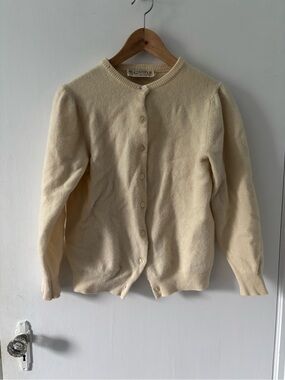 Cream wool cardigan